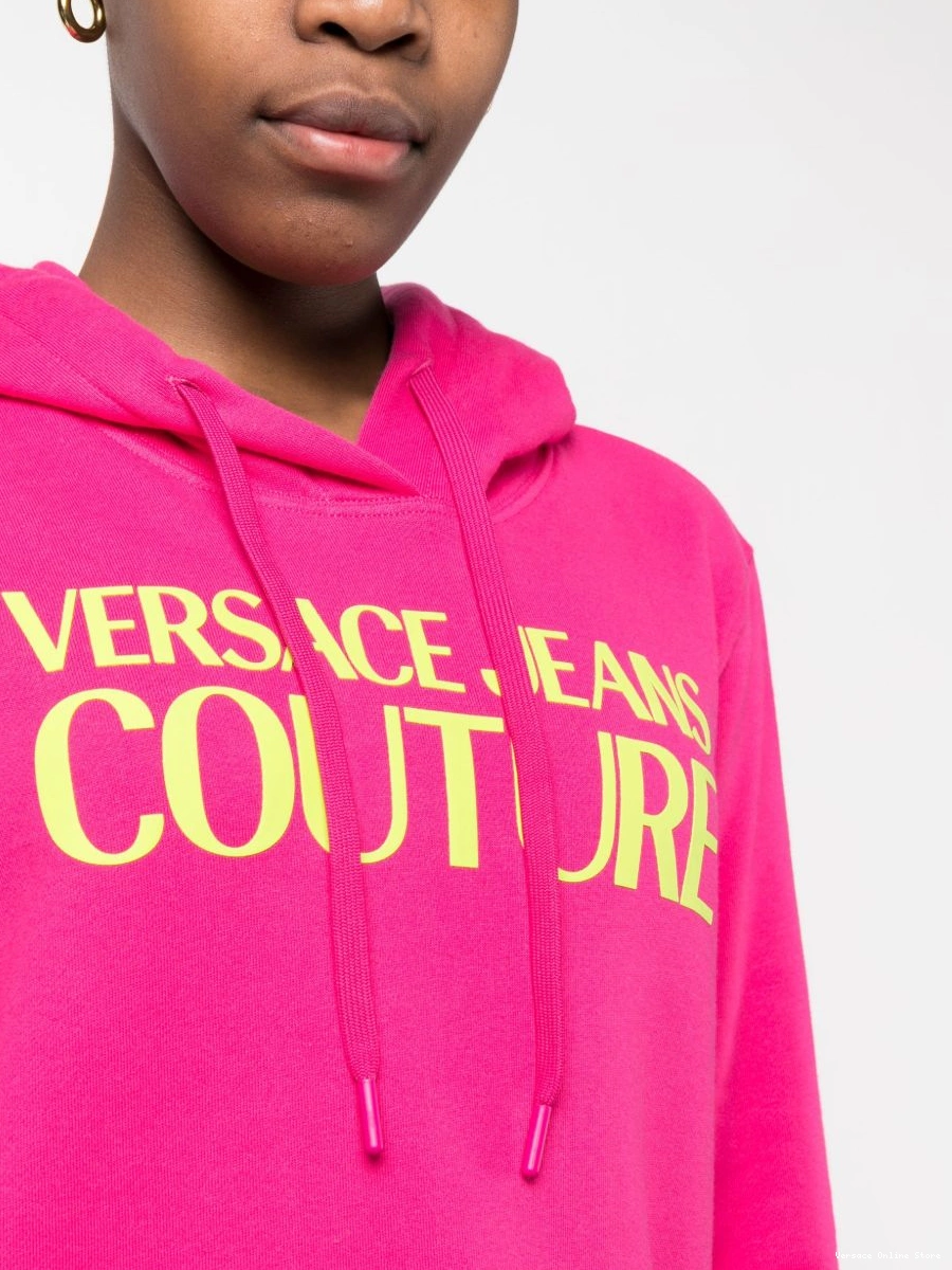 Affordable logo-print Couture Women hoodie detail Versace Jeans 0803